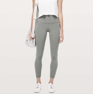 Lululemon Wunder Under High Rise 7/8 *Full-On Luxtreme 25" in Grey Sage
